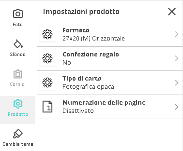 Posso modificare il formato del mio fotolibro? – Home FAQ